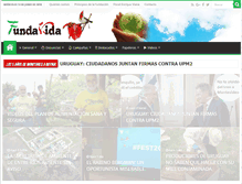 Tablet Screenshot of fundavida.org.ar